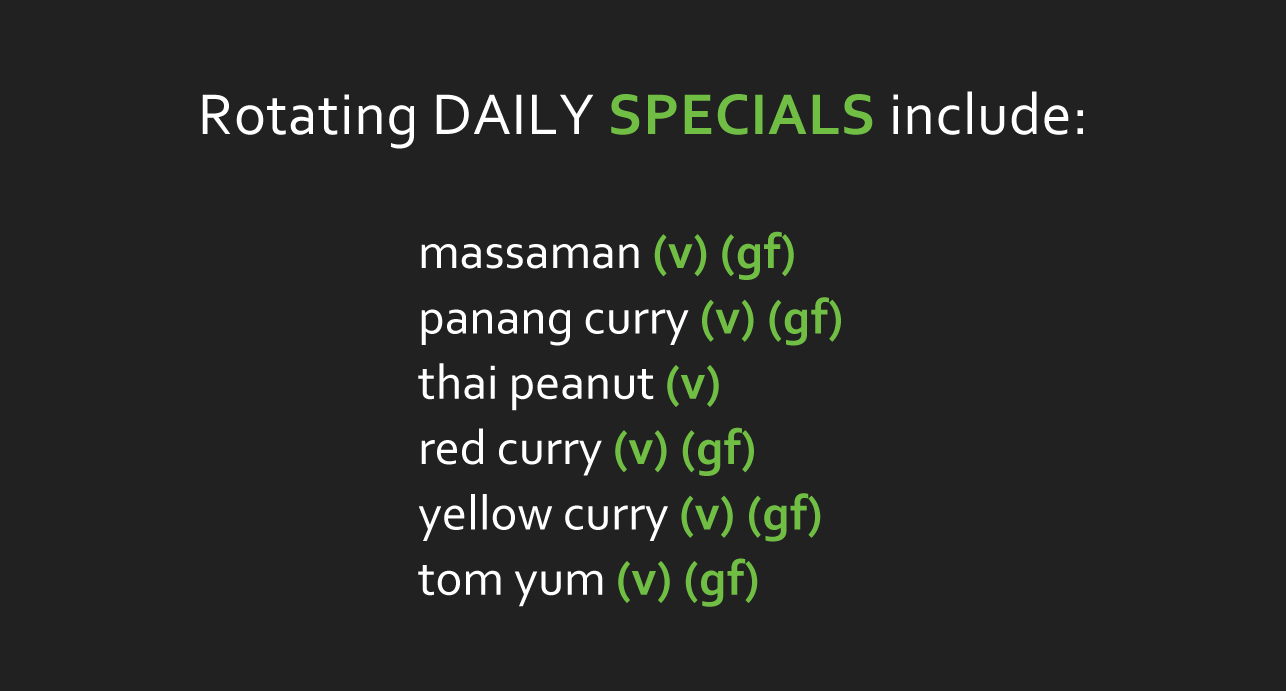 Rotating Daily Special